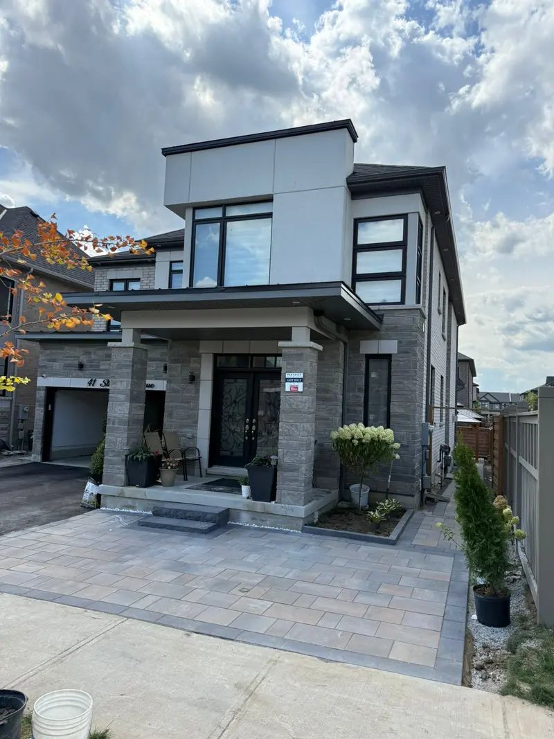 Driveway and front landscape in Richmond Hill